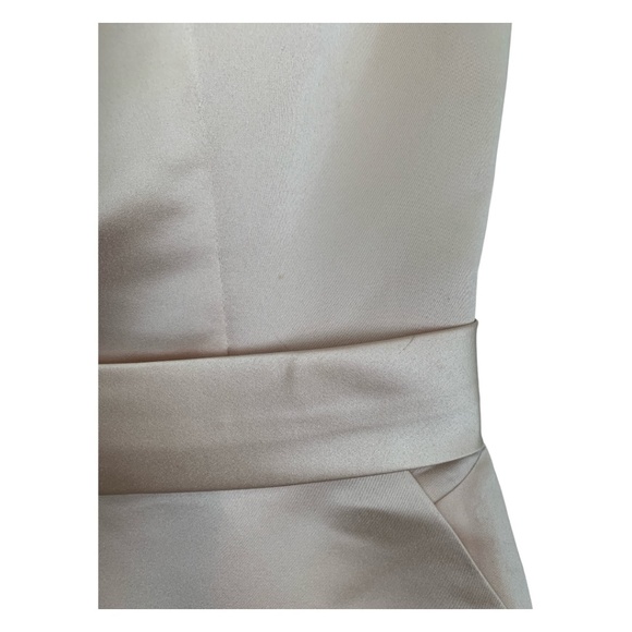 Bari Jay Dress - Formal Gown - Size 8 - Cream One Shoulder - Picture 3 of 7